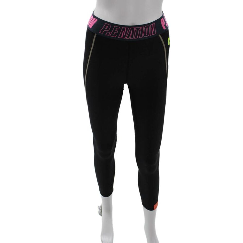 PE Nation Womens Activewear Leggings Black Size 4